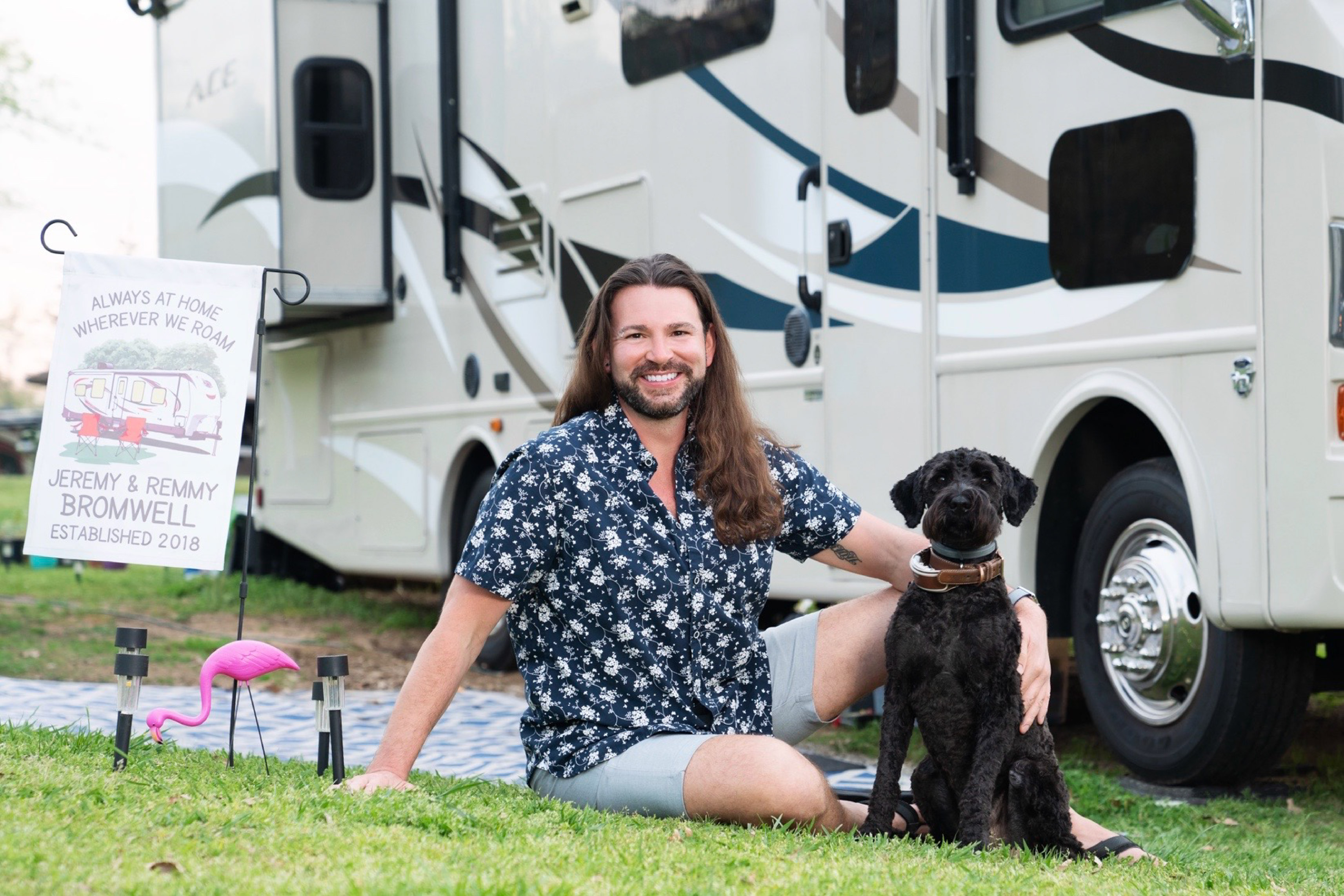 Jeremy Bromwell during his years traveling full-time